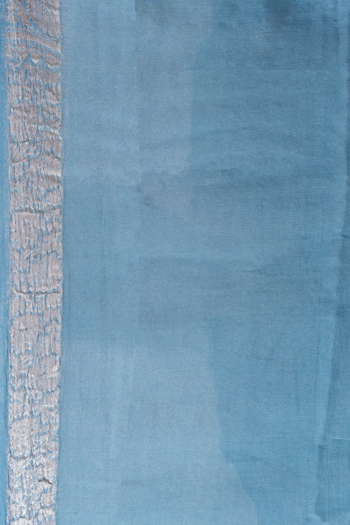 Bluish Grey Chiffon Saree