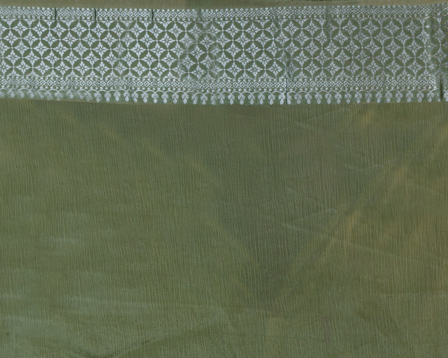 Pista Green Crepe Saree