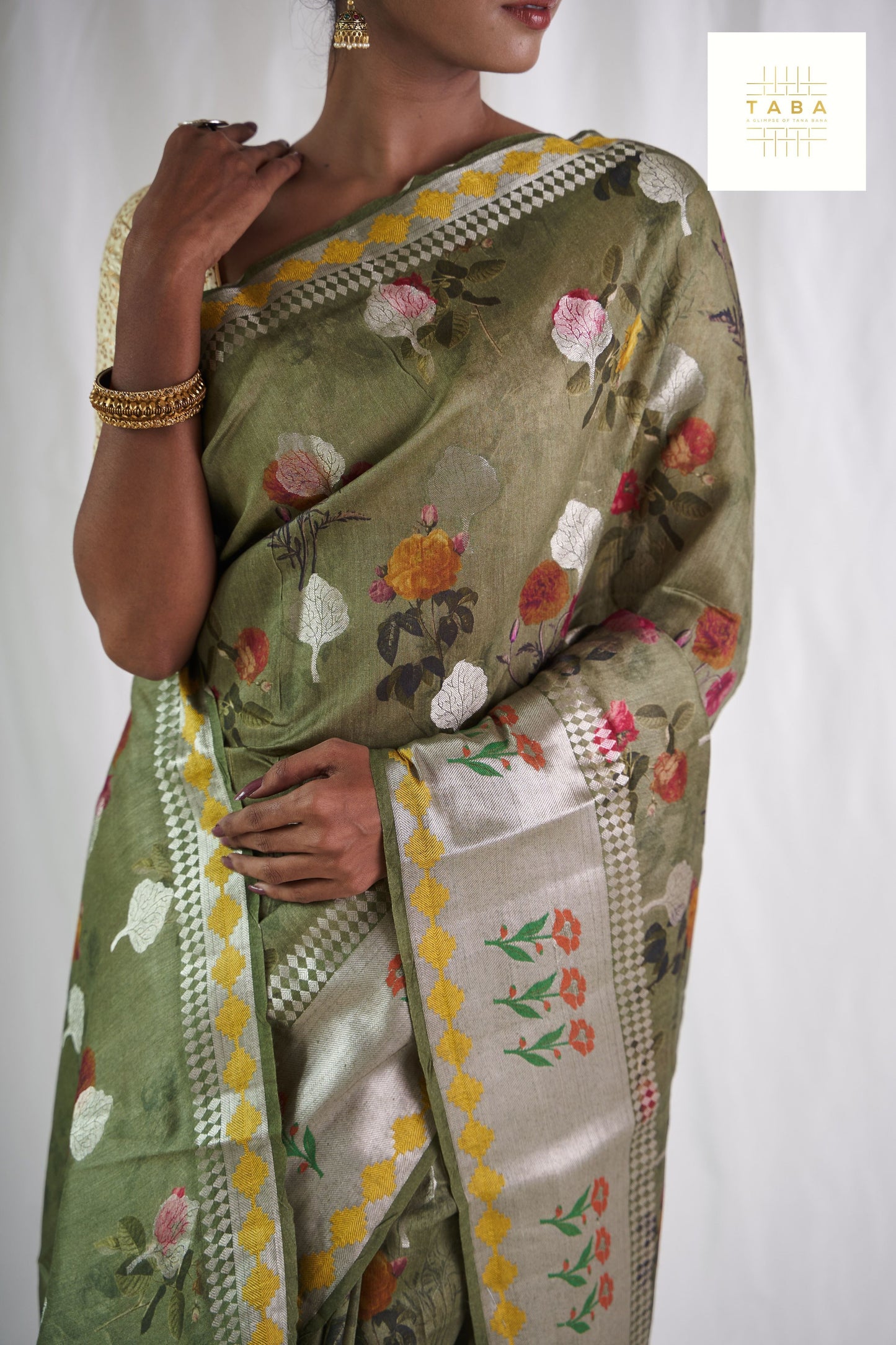 Light Mehendi Green Pure Munga Silk Saree