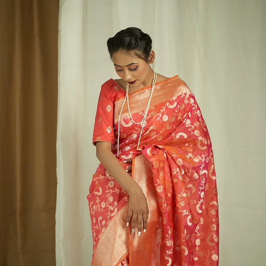 'Rangat' Rani Pure Katan Silk Saree