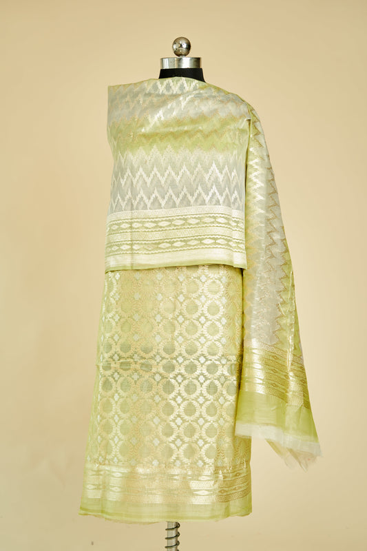 BANARASI SUIT COTTON SILK ALFI SONA RUPA