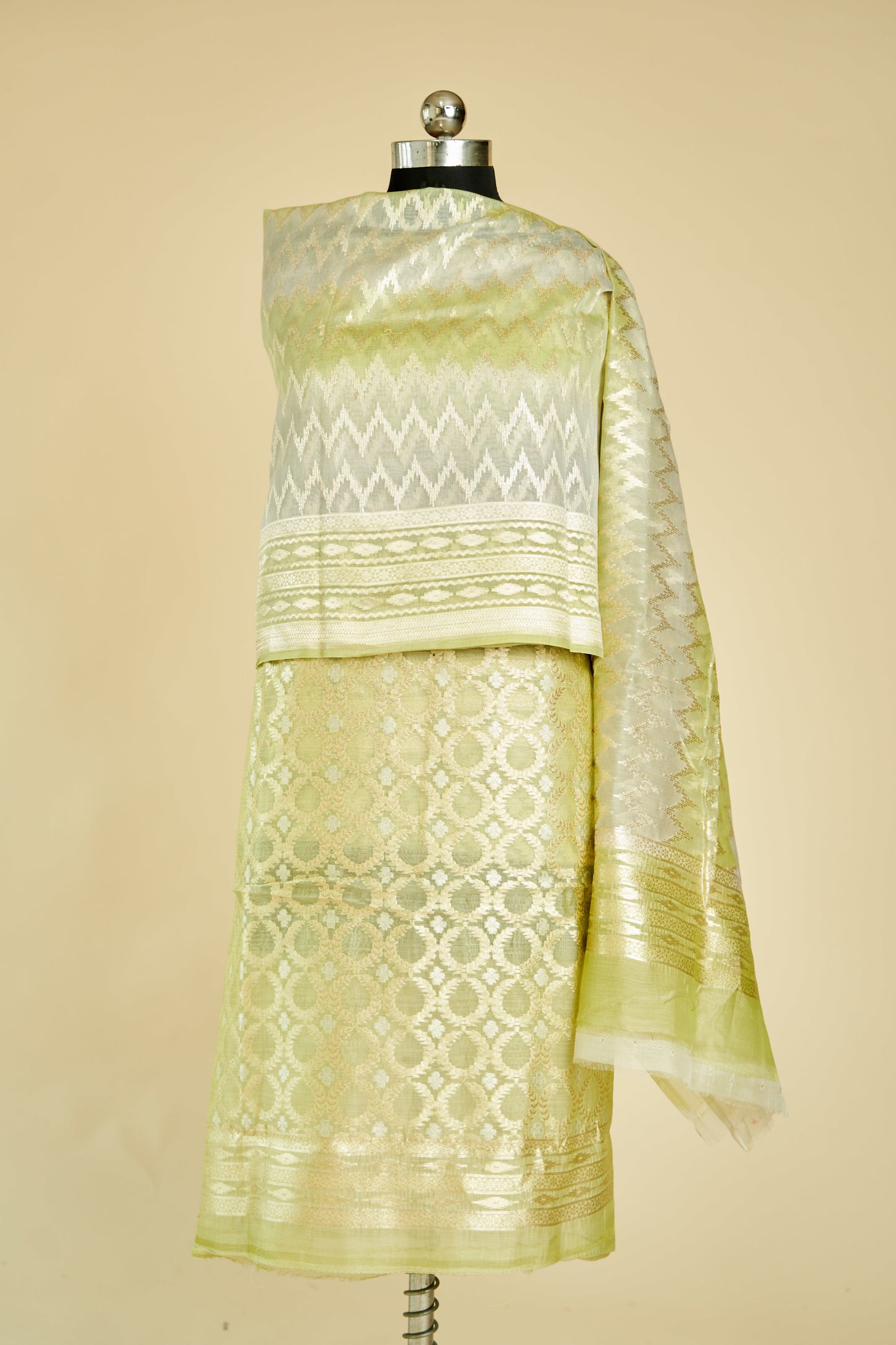 BANARASI SUIT COTTON SILK ALFI SONA RUPA