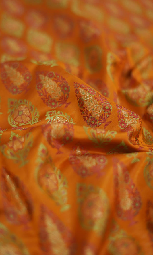 FABRIC: BANARASI SATIN TEHRA BUTA