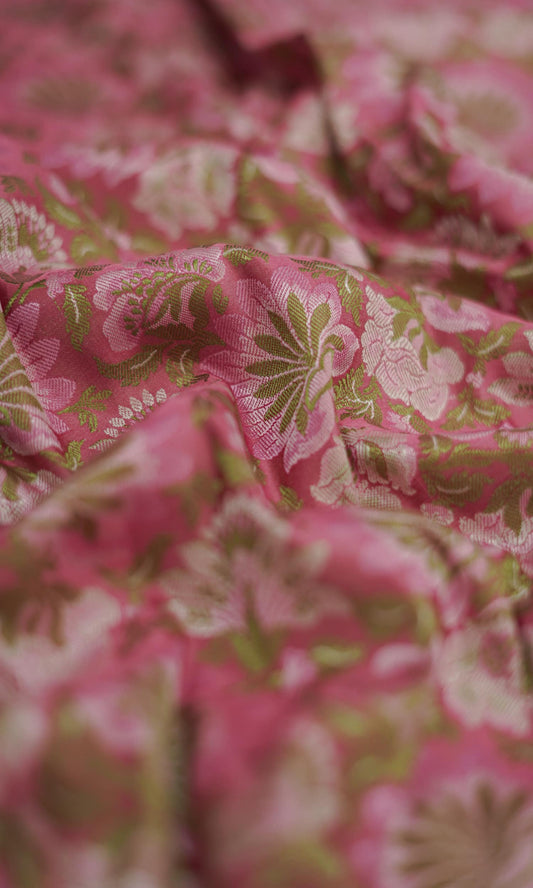 FABRIC: BANARASI SATIN TEHRI JAMEWAR